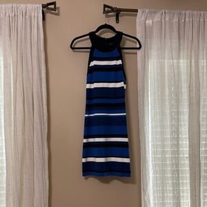 Karen Kane Black and Blue Dress